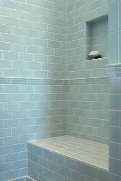 Shower Seat and Niche Detail